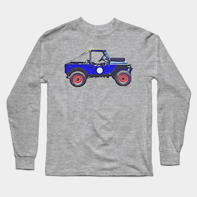 1955 Land Rover - Mavis Long Sleeve T-Shirt by LukeHarding